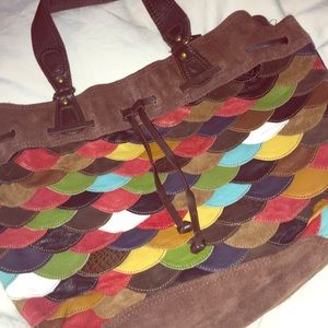 NWOT Huge Patchwork Lucky Purse